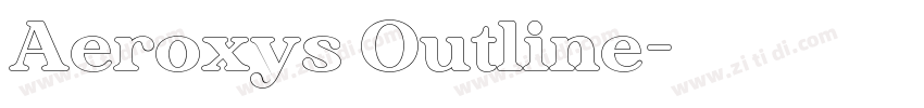 Aeroxys Outline字体转换